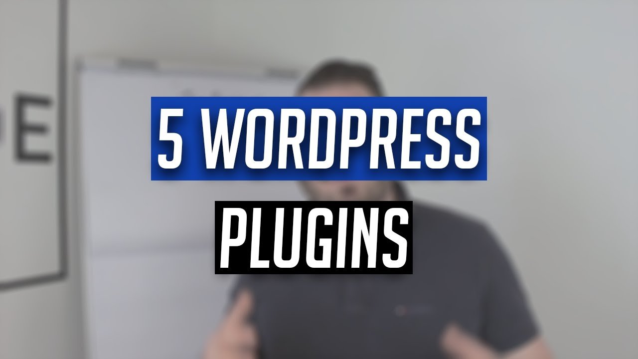 5 WordPress Plugins die du kennen solltest...