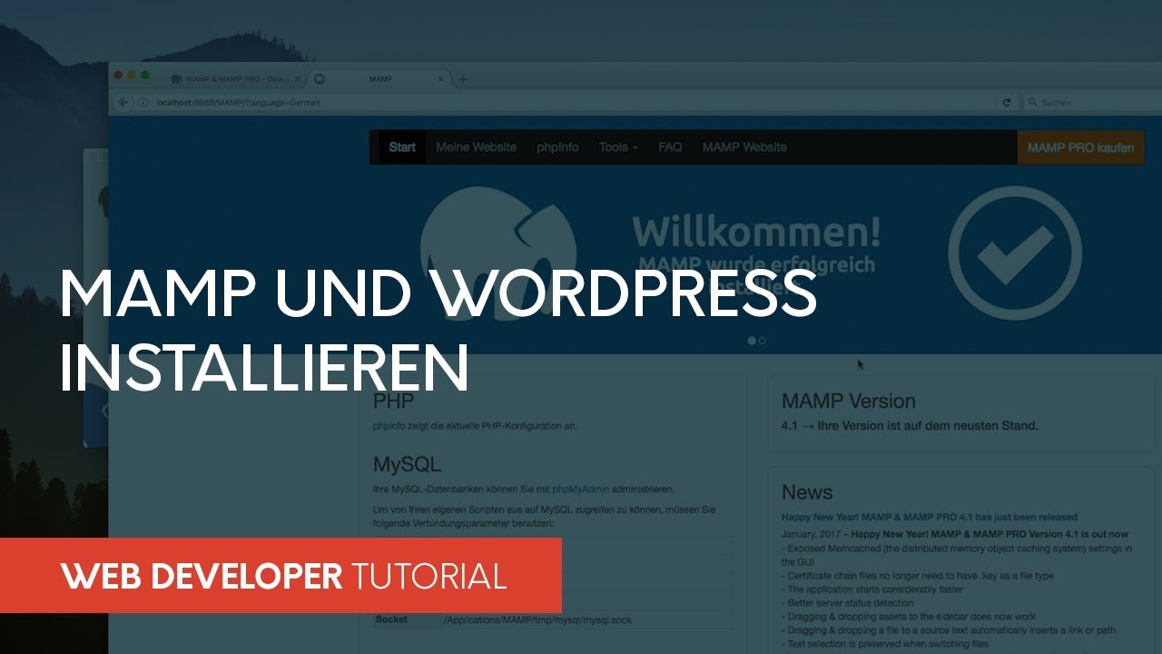 MAMP und Wordpress installieren