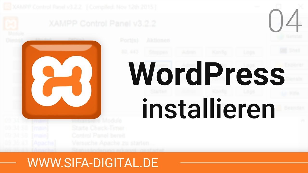 XAMPP einrichten: WordPress lokal auf Testserver installieren #04 (4K) | SIFA Digital