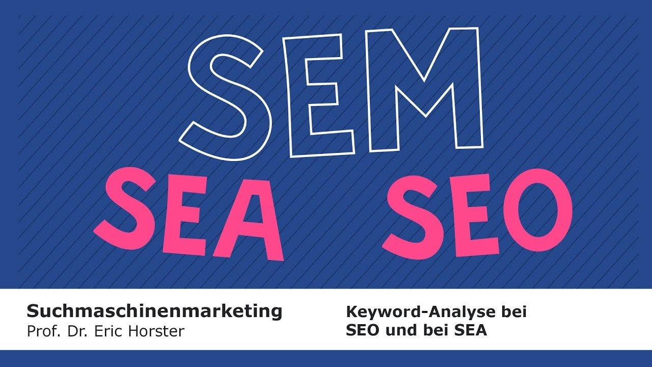 Suchmaschinenmarketing - #semmooc - Keywordanalyse bei SEO und bei SEA