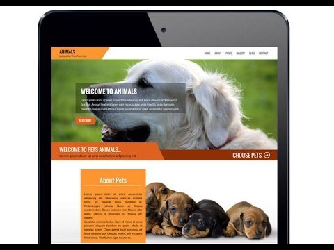 Best Animal Pet Service or Dog Training Free WordPress Theme With Download Link