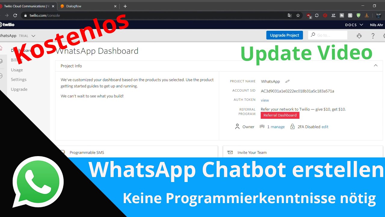 Update: WhatsApp Chatbot erstellen | Keine Programmierkenntnisse nötig | Kostenlos