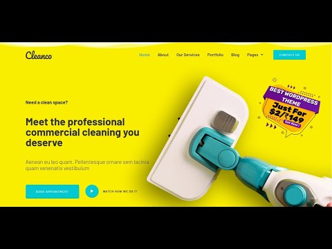 Cleanco - Cleaning Service Company WordPress Theme | Cleaning Services Website Template