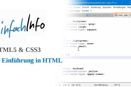 HTML5 & CSS3 01: Einführung und Grundgerüst