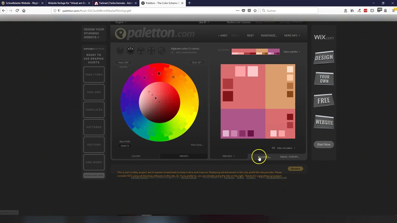 Webdesign Grundlagen - Farbkombinationen für die Homepage finden