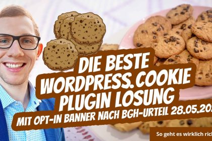 WordPress Cookie Plugin Banner Lösung mit Opt-In nach BGH-Urteil 28.05.2020 ⭐⭐⭐⭐⭐