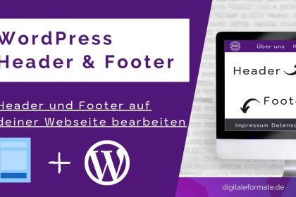 WordPress Menü - Header & Footer erstellen leicht gemacht