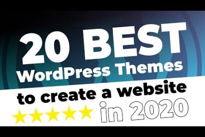 20 BEST WordPress Themes to Create a Website in 2020