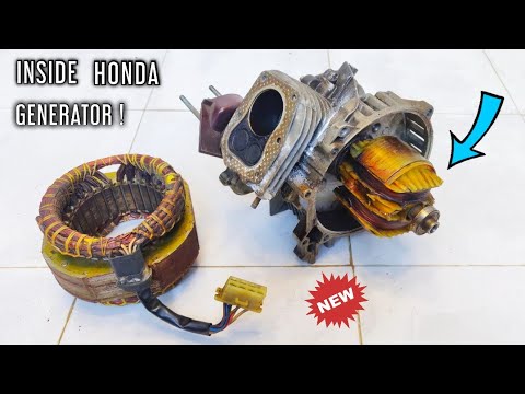 220V 600VA Honda Generator Disassembly ( Part - 2 ) | What's Inside ?
