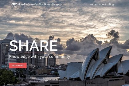 How To Make a WordPress Website - Sydney Theme