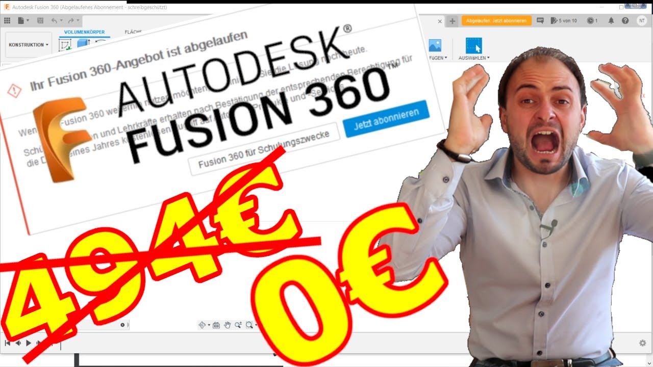 KOSTENLOS Fusion 360 Privatlizenz verlängern