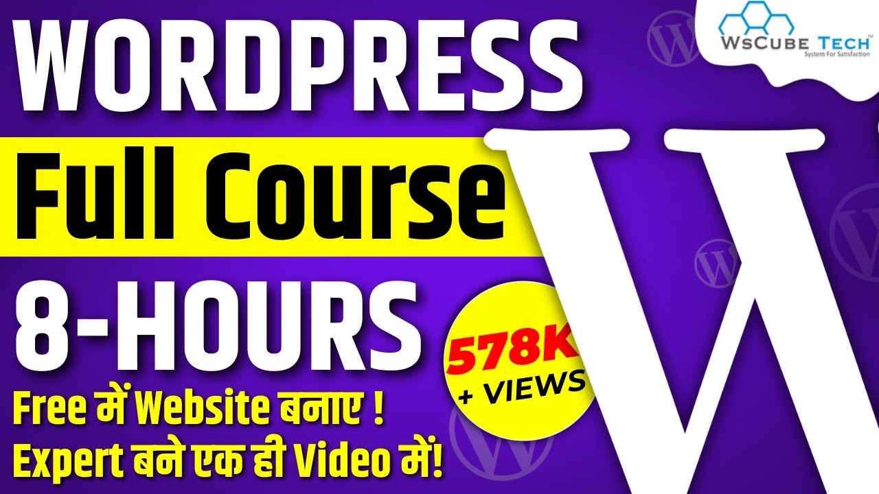Complete WordPress Tutorial for Beginners (Step by Step) - Full Course | WsCube Tech