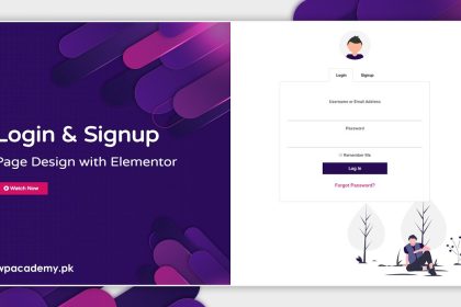 Design Beautiful WordPress Login & Signup Page with Elementor