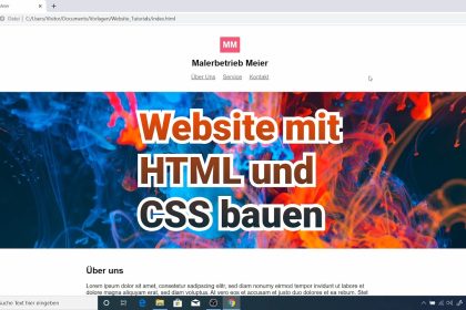 Eigene Website mit HTML und CSS bauen | Tutorial für Anfänger 2020