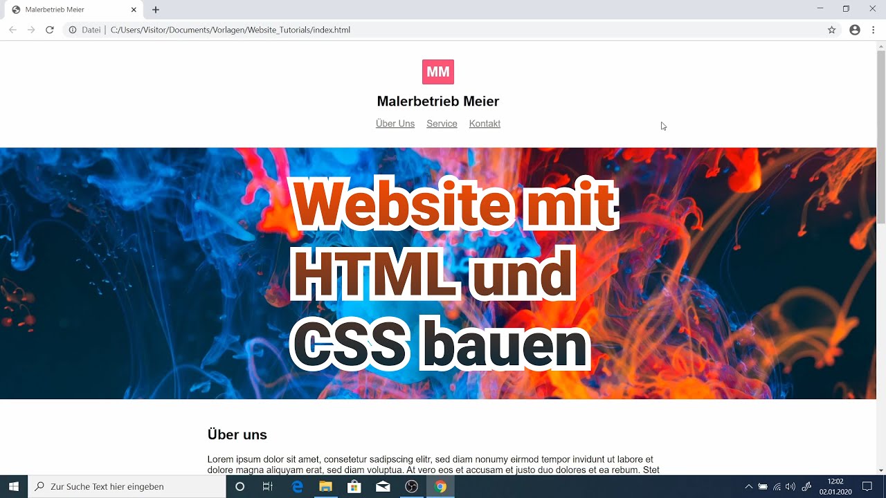 Eigene Website mit HTML und CSS bauen | Tutorial für Anfänger 2020