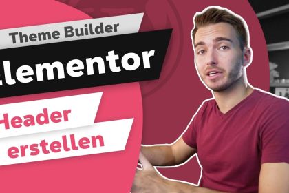 Elementor Header erstellen | WordPress Tutorial Deutsch