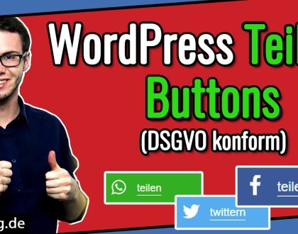 WordPress Social Media Teilen-Buttons einfügen (DSGVO konform in 2021): Shariff Wrapper Tutorial