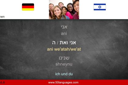 Hebräisch lernen kostenlos online - Deutsch-Hebräisch Sprachkurs