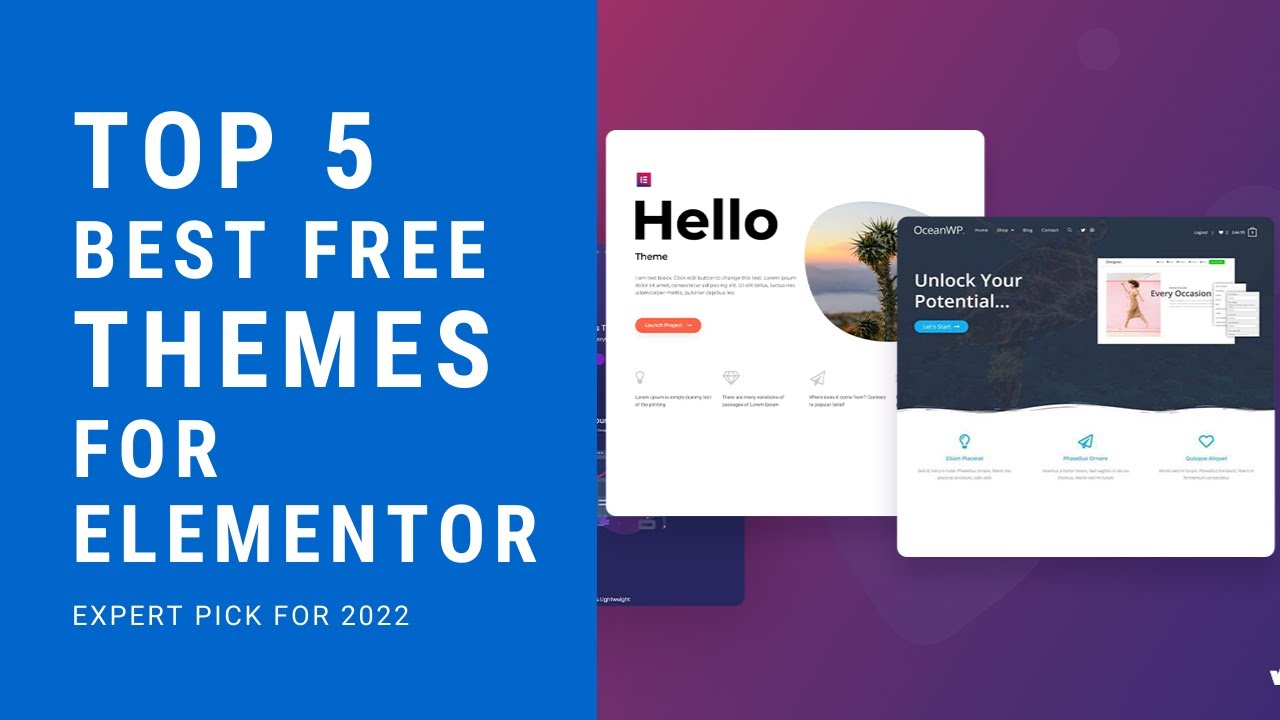 Top 5 Best Free Elementor Ready WordPress Themes For 2022 | Elementor Tutorial 2022