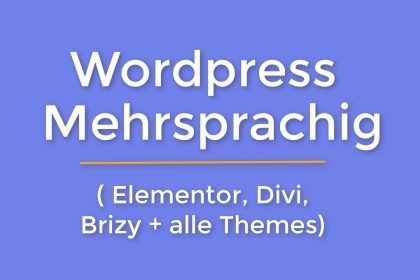 Wordpress Website mehrsprachig machen | Elementor, Divi, Brizy und alle Themes