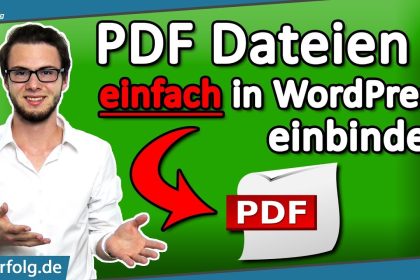 ▷ SOFORT PDF Dateien in WordPress einbinden [2021]: 3 Simple Wege - Tutorial (Deutsch)