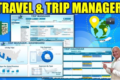 How To Create A Travel And Trip Managing Application In Excel With Custom Menu + FREE Download