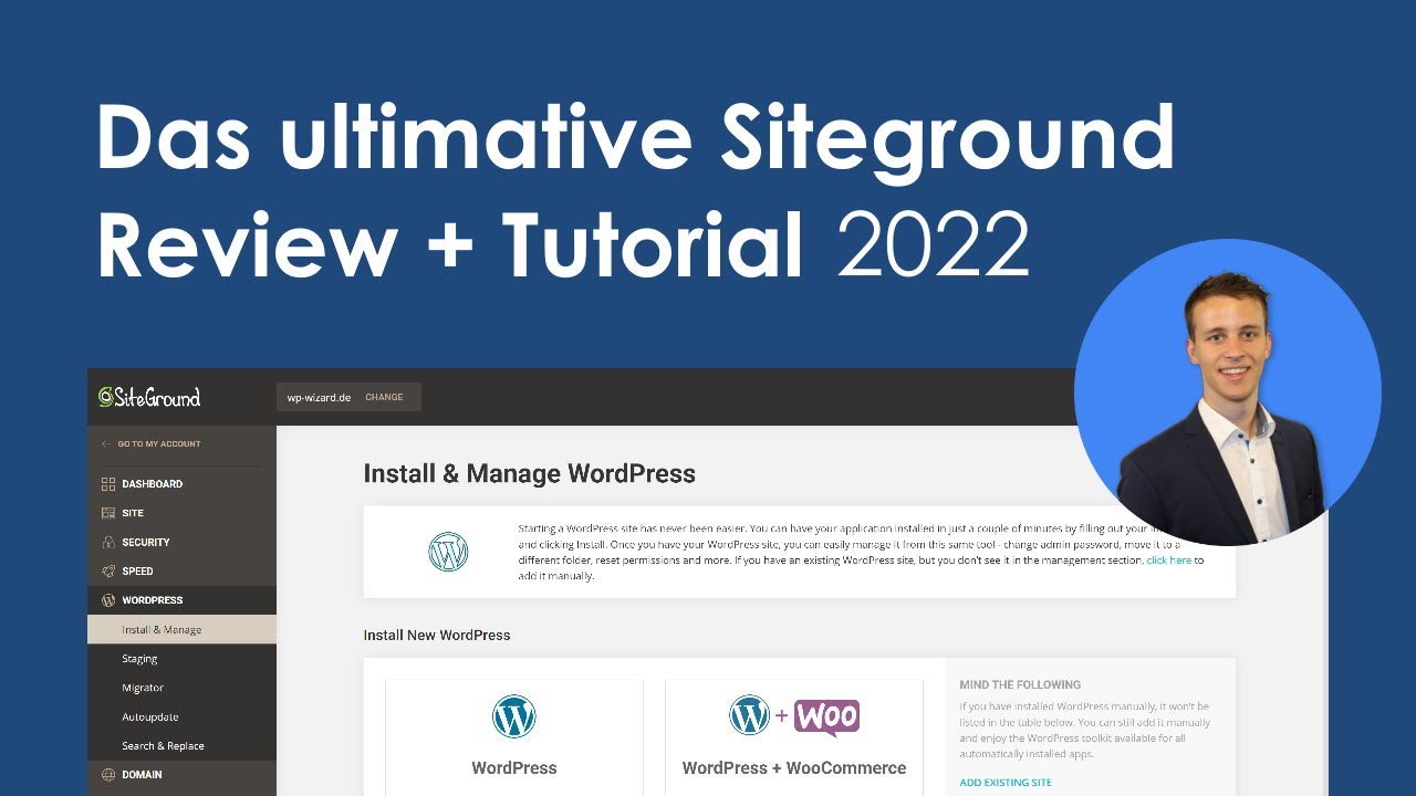 Siteground Tutorial | Alle Funktionen, Review inkl. Erfahrungen mit WordPress Hosting [2022]