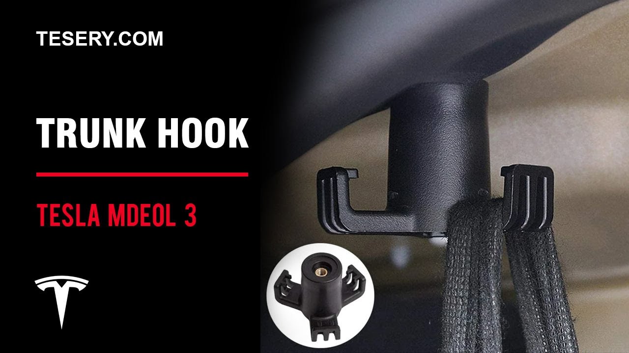 Tesla Model 3 Accessories | Model 3 Trunk Hook from Tesery.com