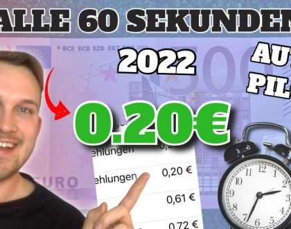 Verdiene 0.20€ ALLE 60 Sekunden I Online Geld Verdienen 2022