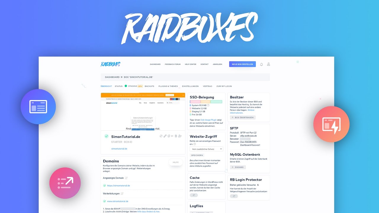 Raidboxes (Tutorial) Alles was du über den Wordpress-Hosting Anbieter wissen musst.