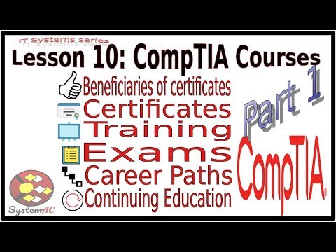 Lesson 10 | CompTIA Courses | part 1 | IT Systems Series | CompTIA certificates