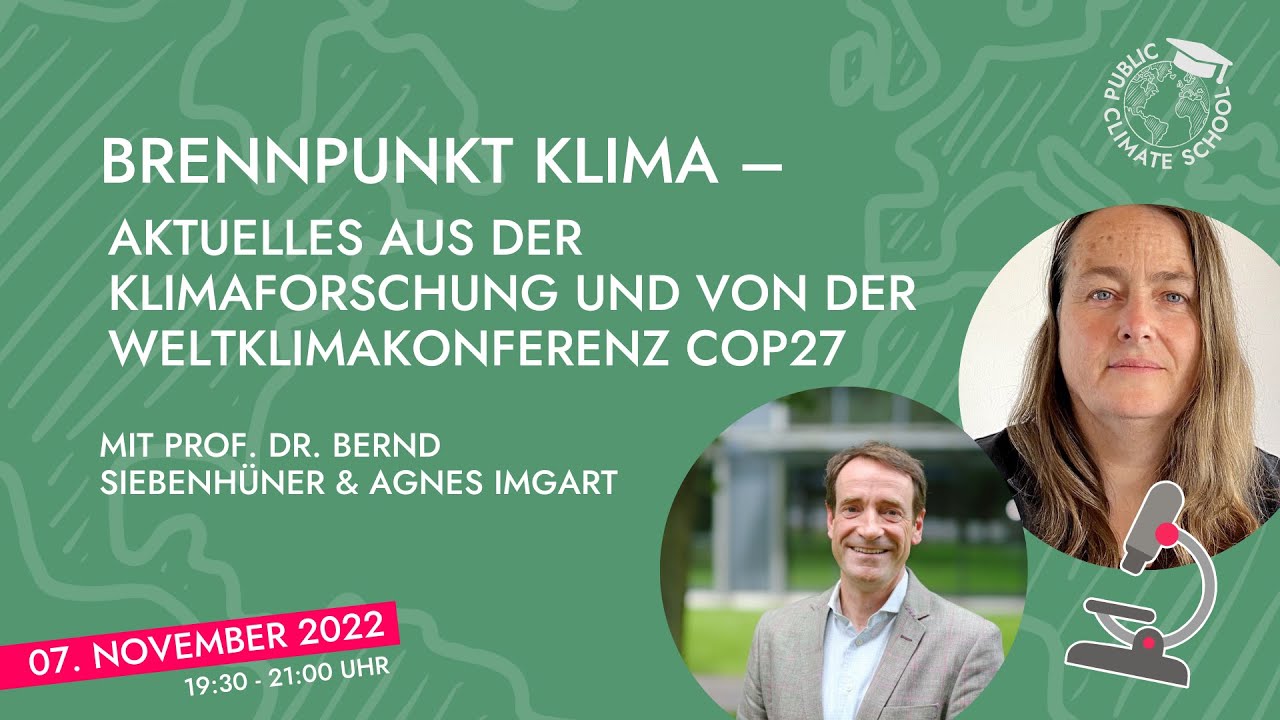 Public Climate School – Klima TV 07.11.2022 - Klimabildung für alle!