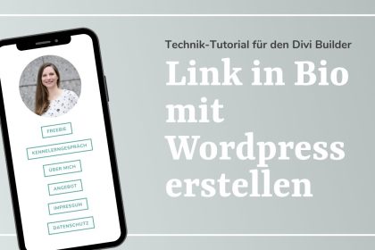 DIVI-TIPP: Linkliste für "Link in Bio" mit Wordpress erstellen | Technik im Online-Business