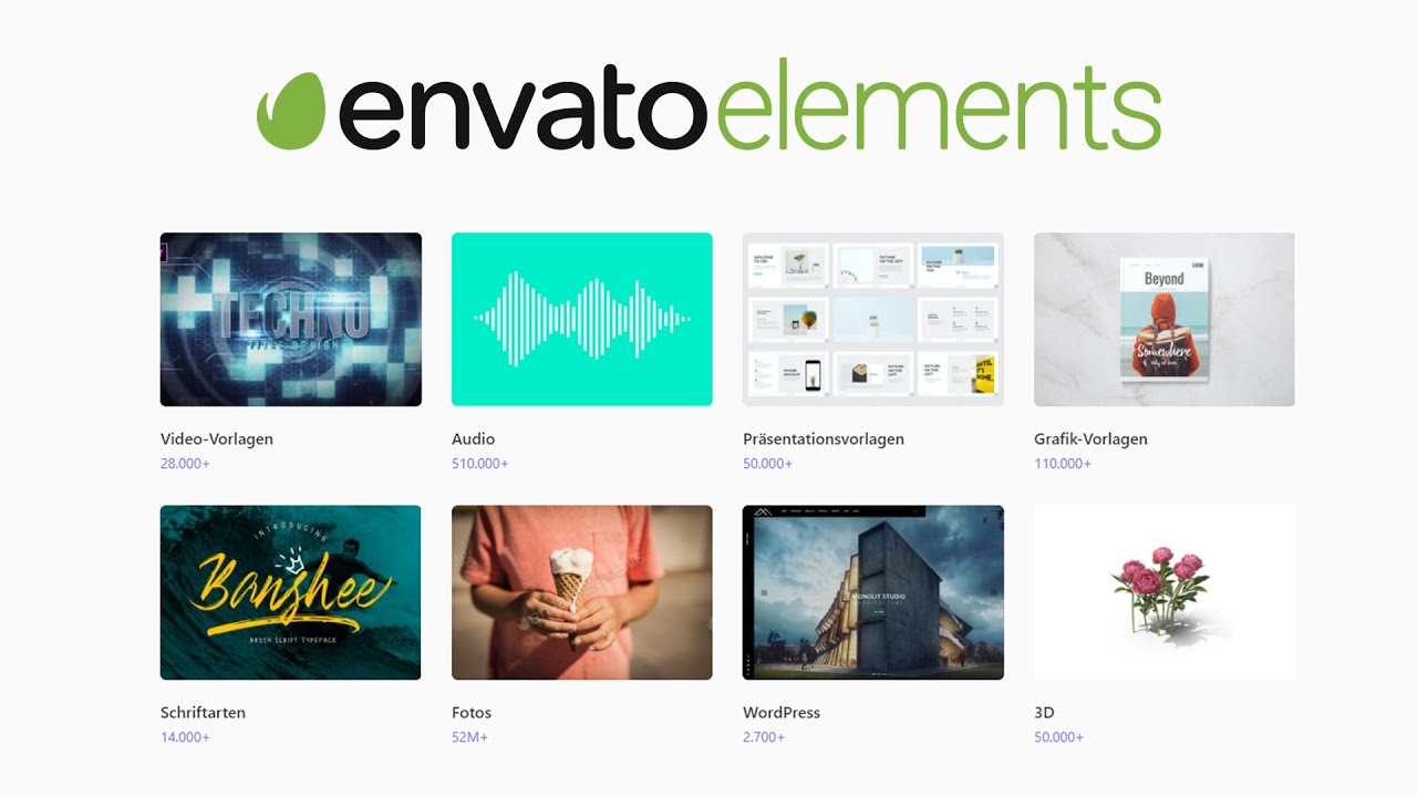 Envato Elements (Tutorial) Unbegrenztes Assets-Abo für deine Projekte