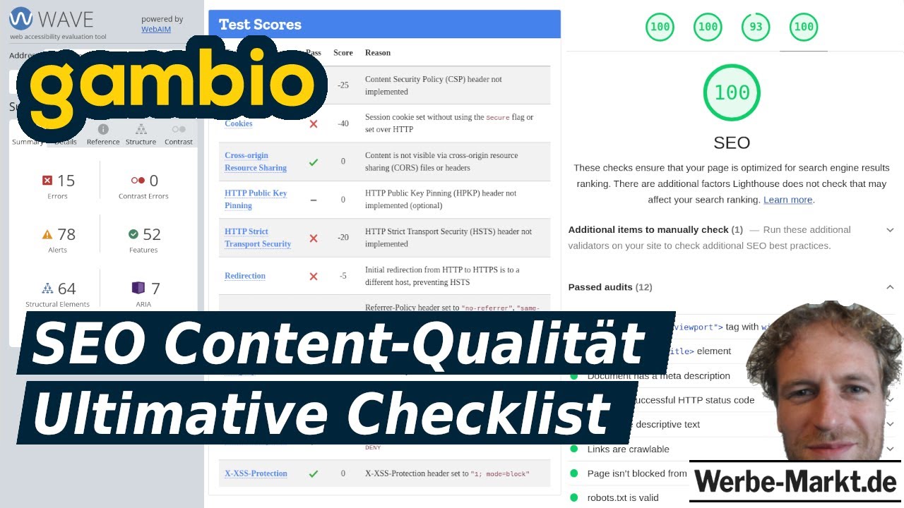 Gambio SEO Content-Qualität ☑ Ultimative Checklist mit Tipps zur Optimierung