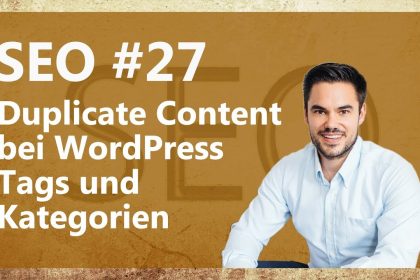 WordPress Duplicate Content von Kategorien und Tags vermeiden / SEO #27