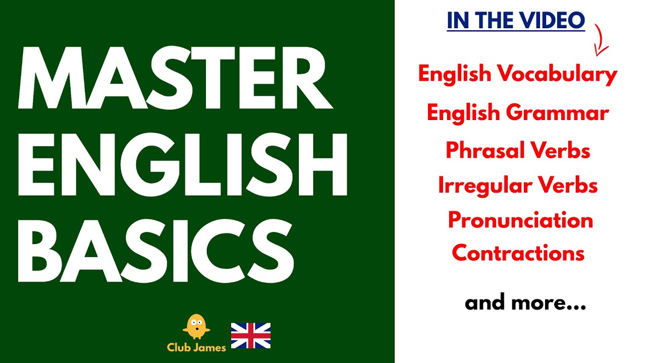 Get Started → Learn English → Master ALL the ENGLISH BASICS you NEED to know!