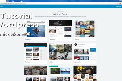 Tutorial Wordpress - Blog/Seite in wenigen Schritten erstellen