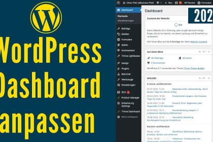 WordPress Dashboard anpassen & individualisieren (Tipp)