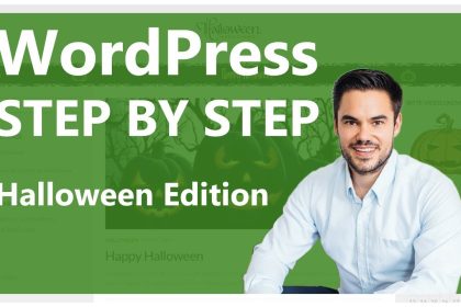 WordPress Website Step by Step Halloween Edition / WP Step by Step  #02